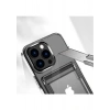Case 4U Apple iPhone 13 Pro Kılıf Kartvizitli Sert Pc Silikon Ensa Kapak Şeffaf