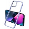 Case 4U Apple iPhone 13 Pro Kılıf Renkli Kenar Metal Kamera Çerçeveli Krom Arka Kapak Lila