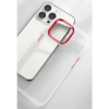 Case 4U Apple iPhone 13 Pro Kılıf Renkli Kenar Metal Kamera Çerçeveli Krom Arka Kapak Lila