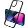 Case 4U Apple iPhone 13 Pro Kılıf Renkli Kenar Metal Kamera Çerçeveli Krom Arka Kapak Siyah