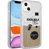 Case 4U Apple iPhone 14 Kılıf Desenli Sıvılı Coffee Drink Tasarımlı Silikon Kapak NO3 Krem