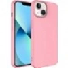 Case 4U Apple iPhone 14 Max Kılıf 3D Kamera Korumalı İçi Kadife Mara Lansman Yumuşak Kapak Pembe