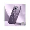 Case 4U Apple iPhone 14 Pro Kılıf Kamera Lens Korumalı Magsafe Şarj Kılıfı Şeffaf Renkli Yumuşak Demre Kapak Mor