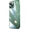 Case 4U Apple iPhone 14 Pro Kılıf Sert PC Renkli Çerçeveli Riksos Silikon Kapak Yeşil