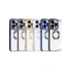 Case 4U Apple iPhone 15 Pro Kılıf Kamera Korumalı Logo Gösteren Omega Kapak Derin Mor