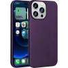 Case 4U Apple iPhone 15 Pro Kılıf Klasik Mat Renkli Yumuşak Premier Silikon Derin Mor