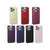 Case 4U Apple iPhone 15 Pro Kılıf Klasik Mat Renkli Yumuşak Premier Silikon Derin Mor