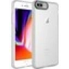 Case 4U Apple iPhone 7 Plus / 8 Plus Kılıf Kamera Korumalı Parlak Tasarımlı Renkli Darbe Emici Transparan Post Kapak Şeffaf