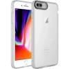Case 4U Apple iPhone 7 Plus / 8 Plus Kılıf Kamera Korumalı Parlak Tasarımlı Renkli Darbe Emici Transparan Post Kapak Şeffaf