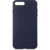 Case 4U Apple iPhone 8 Plus / 7 Plus Kılıf Içi Kadife Logosuz LSR Lansman Silinebilir Arka Kapak Lacivert