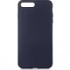 Case 4U Apple iPhone 8 Plus / 7 Plus Kılıf Içi Kadife Logosuz LSR Lansman Silinebilir Arka Kapak Lacivert