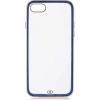Case 4U Apple iPhone SE 2022 / SE 2020 / iPhone 7 / iPhone 8 Kılıf Kamera Korumalı Pastel Renk Voit Clear Kapak Lacivert