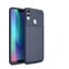 Case 4U Honor 8C Kılıf Rugged Armor Karbon Desenli Lüx Negro Silikon Arka Kapak Lacivert