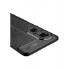 Case 4U Huawei Nova 9 SE Kılıf Rugan Armor Deri Görünümlü Yüksek Kalite Silikon Niss Siyah