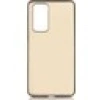 Case 4U Huawei P40 Kılıf Klasik Mat Renkli Yumuşak Premier Silikon Gold