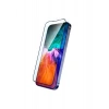 Case 4U iPhone 14 Tam Kaplayan Tamperli Cam Ekran Koruyucu Curved Kırılmaz Kenar Siyah