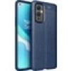 Case 4U One Plus 9 Kılıf Rugan Armor Deri Görünümlü Yüksek Kalite Silikon Niss Lacivert
