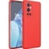 Case 4U One Plus 9 Pro Kılıf Kamera Korumalı Içi Kadife Logosuz Mara Lansman Silinebilir Arka Kapak Kırmızı