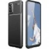 Case 4U Oppo A52 Kılıf Rugged Armor Karbon Desenli Lüx Negro Silikon Arka Kapak Siyah