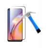 Case 4U Oppo Reno 2z Ekran Koruyucu Kırılmaz Tam Ekran Sert Temperli Davin 5D Cam Siyah