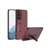 Case 4U S23 Uyumlu Kılıf Kamera Korumalı Standlı Ays Soft Arka Kapak Kırmızı