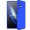 Case 4U Samsung Galaxy A23 Uyumlu Kılıf 3 Parçalı Tam Koruma Sert Mika Ays Kapak Mavi