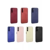 Case 4U Samsung Galaxy A24 Kılıf Kamera Korumalı Klasik Mat Renkli Yumuşak Premier Silikon Mürdüm