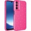Case 4U Samsung Galaxy A24 Kılıf Kamera Korumalı Simli Lüks Koton Kapak Siyah