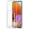 Case 4U Samsung Galaxy A54 Kılıf Kartlıklı Setra Clear Silikon Kapak Şeffaf