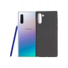 Case 4U Samsung Galaxy Note 10 Kılıf Klasik Mat Renkli Yumuşak Premier Silikon Siyah