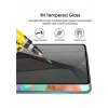 Case 4U Samsung Galaxy S21 Fe Uyumlu Ekran Koruyucu Temperli Kırılmaz Cam Privacy Davin 5D Hayalet Gizliklik Filtreli Siyah