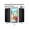 Case 4U Samsung Galaxy S21 Fe Uyumlu Ekran Koruyucu Temperli Kırılmaz Cam Privacy Davin 5D Hayalet Gizliklik Filtreli Siyah
