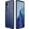 Case 4U Xiaomi Mi 12 Pro Kılıf Karbon Desenli Sert Silikon Arka Kapak Negro Lacivert
