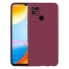 Case 4U Xiaomi Poco C40 Kılıf Klasik Mat Renkli Yumuşak Premier Silikon Mürdüm