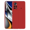 Case 4U Xiaomi Poco M4 Pro 4G Kılıf Klasik Mat Renkli Yumuşak Premier Silikon Kırmızı
