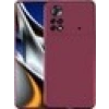 Case 4U Xiaomi Poco M4 Pro 4G Kılıf Klasik Mat Renkli Yumuşak Premier Silikon Mürdüm