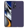 Case 4U Xiaomi Poco X4 Pro 5G Kılıf Klasik Mat Renkli Yumuşak Premier Silikon Lacivert