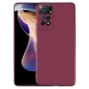 Case 4U Xiaomi Redmi Note 11 Pro 5G Kılıf Klasik Mat Renkli Yumuşak Premier Silikon Mürdüm