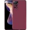 Case 4U Xiaomi Redmi Note 11 Pro 5G Kılıf Klasik Mat Renkli Yumuşak Premier Silikon Mürdüm