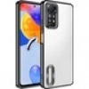 Case 4U Xiaomi Redmi Note 12 Pro 4g Kılıf Kamera Lens Korumalı Şeffaf Renkli Logo Gösteren Parlak Omega Kapak Lila