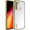 Case 4U Xiaomi Redmi Note 8 Kılıf Kamera Lens Korumalı Şeffaf Renkli Logo Gösteren Parlak Omega Kapak Lila