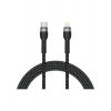 Case 4U Zore Shira Serisi Type-C to Lightning Kablo 2 Metre Siyah