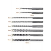 Cat DA03901 10 Parça Tungsten Karbür Sds-Plus Beton Matkap Uç Seti