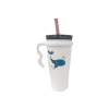 Çelik İçli Termos Bardak, 1000 ml Kapasite ve Beyaz Renk
