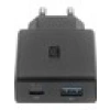Cellularline 65W Ultra Slım Dual A + C Telefon Şarj Adaptörü