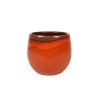 Charlotte Turuncu Seramik Saksı - 23 x 20 cm