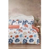 Çiçek Desenli Lastikli Çift Kişilik Nevresim Takımı