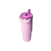 Çiçek Desenli Pipetli Termos Bardak, 0.89 Litre Kapasite