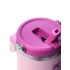 Çiçek Desenli Pipetli Termos Bardak, 0.89 Litre Kapasite