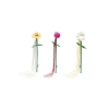 Çiçek şeklinde peluş kedi oltası, 45x6x3 cm boyutunda